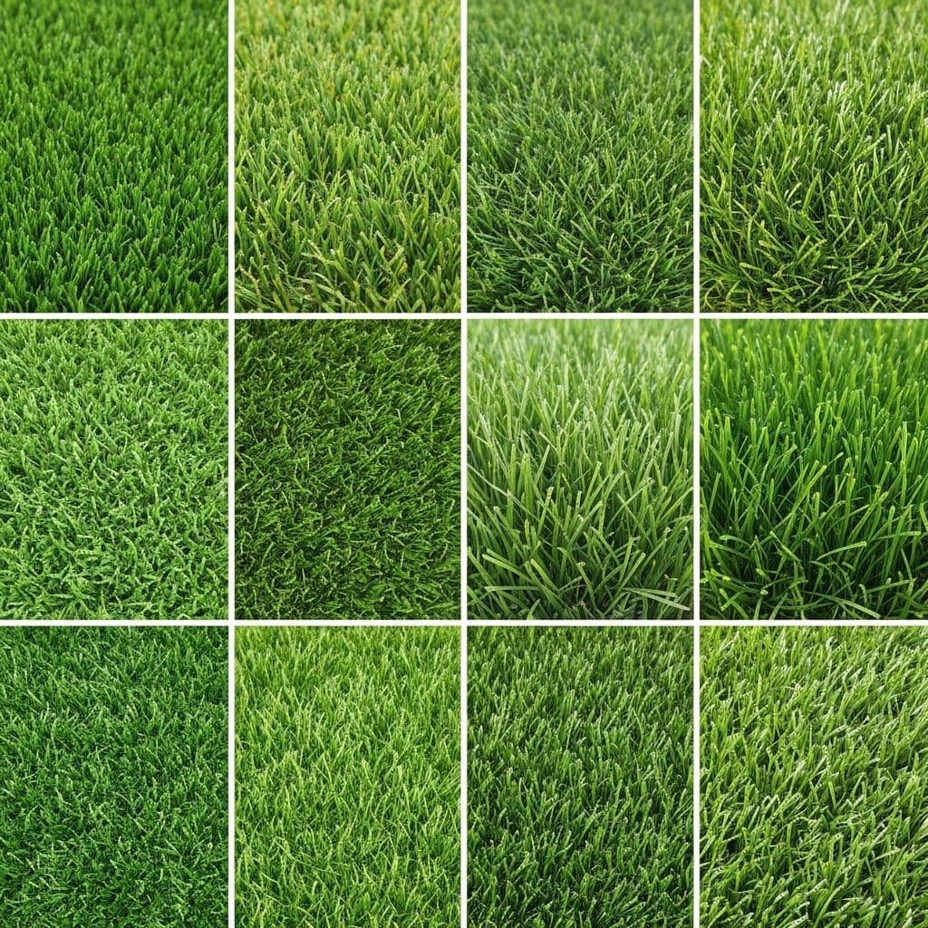 Different types and qualities of artificial grass