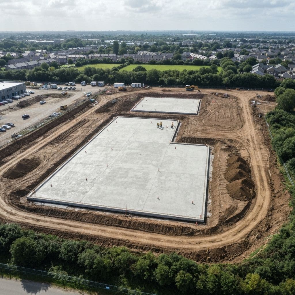 Completed groundworks project in Belfast