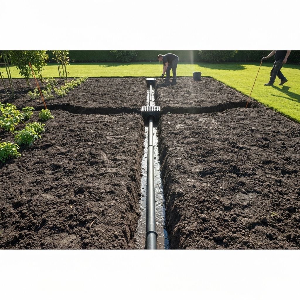 Professional garden drainage solutions in Belfast fixing waterlogged areas