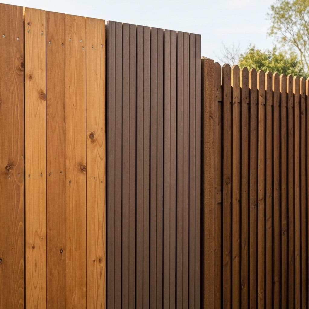 Different types of fencing materials and styles